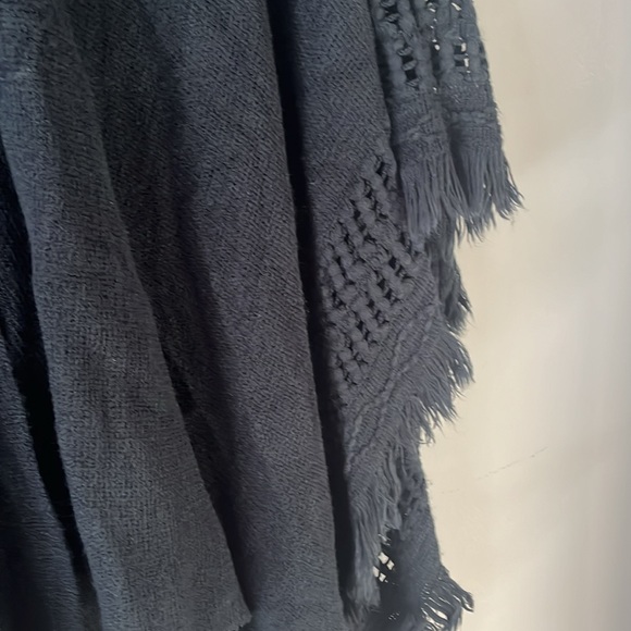 Black Sweater Poncho - Picture 3 of 6